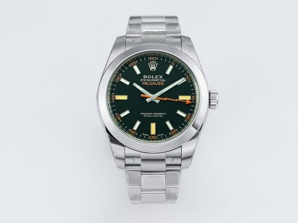 VSFactory (VSF) Rolex Milgauss 116400GV Black Dial 904L Steel SS Bracelet VS3131 Movement 34 1 10