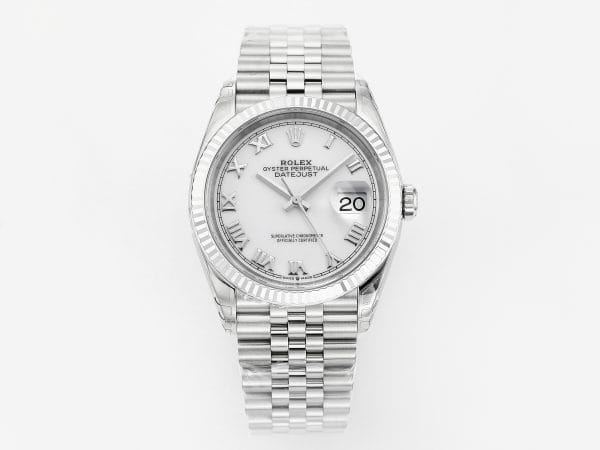 VSFactory (VSF) Rolex Datejust 36 126234 White Roman Dial – 904L Steel / VS3235 Movement